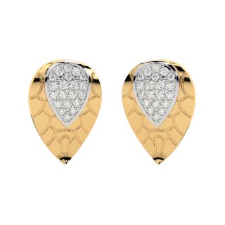 Romina Round Diamond Stud Earrings